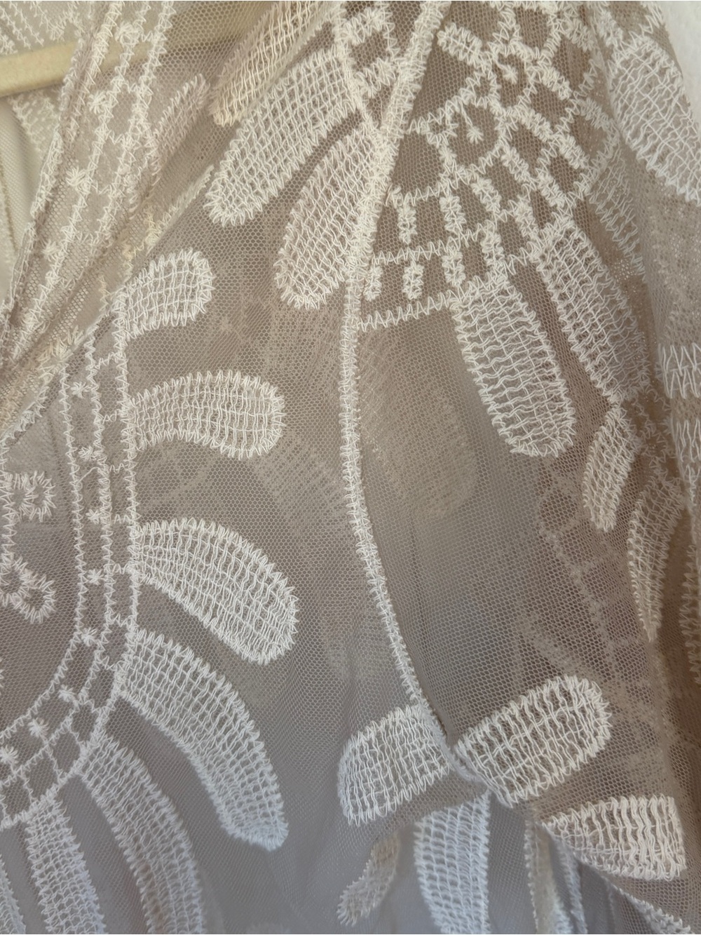 Rebellion Lace Boho Cottagecore Romantic Coachella Festival Duster Cover-up Sz M - Picture 3 of 8